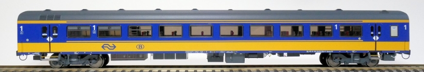 Exact-Train EX11027 - H0 - Personenwagen ICRm Apmz10 Amsterdam-Brüssel, NS, Ep. VI